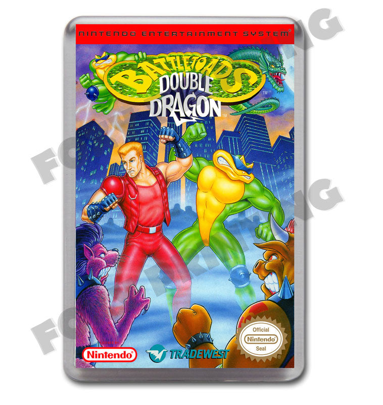 Battle Toads Double Dragon Retro Nintendo NES Game Inspired Fridge Magnet 153