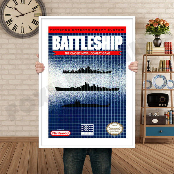 Battleship Retro Game Inspired Theme Nintendo NES Gaming