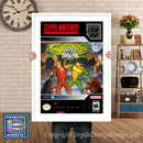 Battletoads Double Dragon Super Nintendo GAME INSPIRED THEME Retro Gaming Poster A4 A3 A2 Or A1