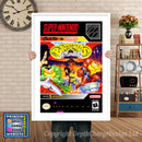 Battletoads In Battlemaniacs Super Nintendo GAME INSPIRED THEME Retro Gaming Poster A4 A3 A2 Or A1