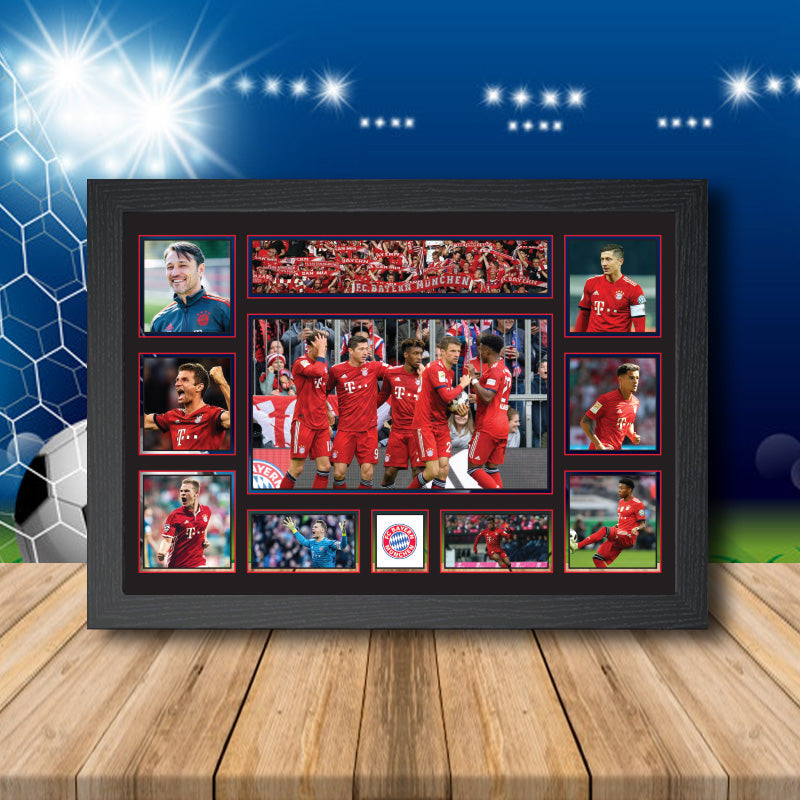 Bayern Munich Football Team Printed Display Poster Gift