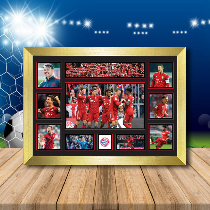 Bayern Munich Football Team Printed Display Poster Gift