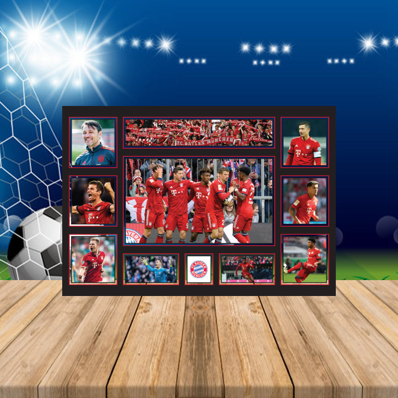 Bayern Munich Football Team Printed Display Poster Gift