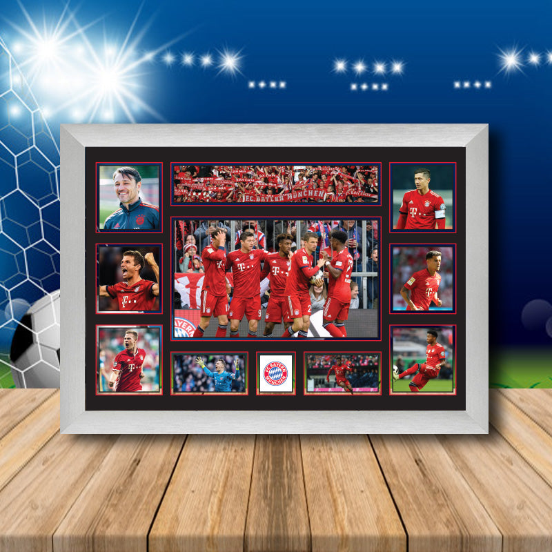 Bayern Munich Football Team Printed Display Poster Gift