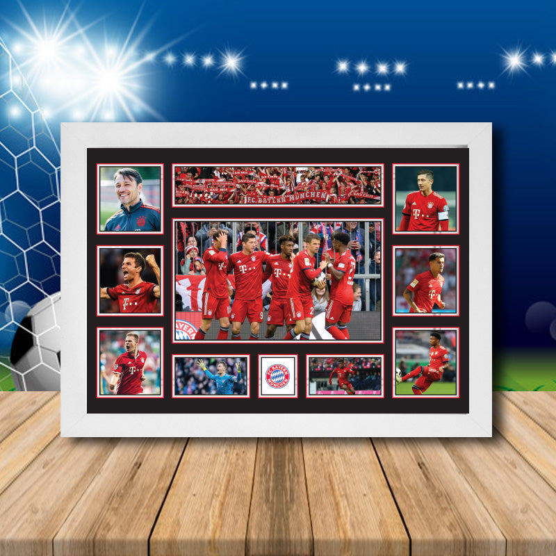 Bayern Munich Football Team Printed Display Poster Gift