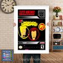 Beavis And Butthead Super Nintendo GAME INSPIRED THEME Retro Gaming Poster A4 A3 A2 Or A1