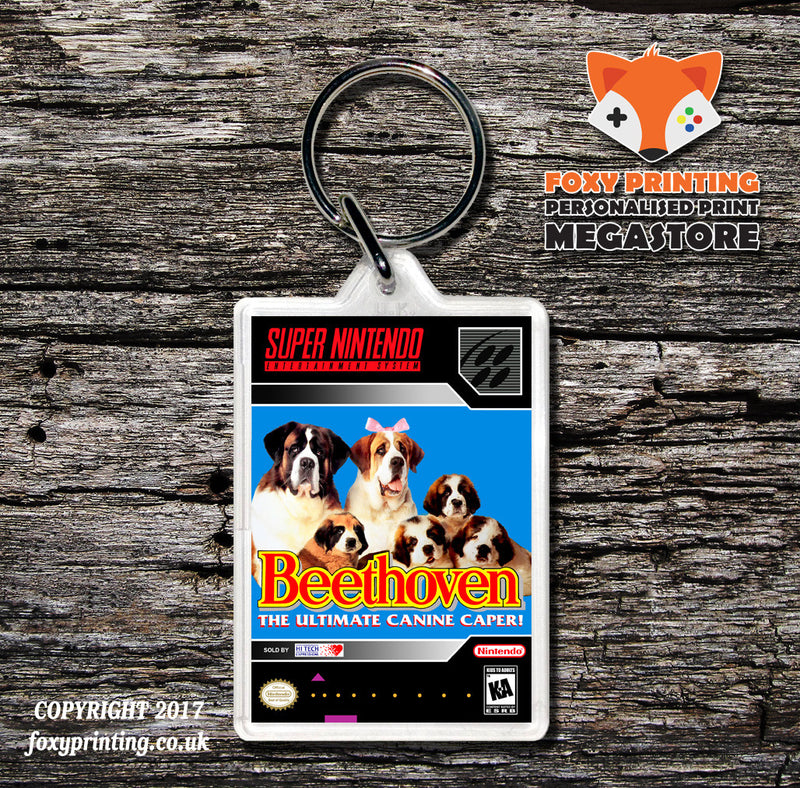 Beethoven Game Inspired Retro Gaming Keyring