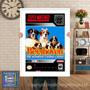 Beethoven Super Nintendo GAME INSPIRED THEME Retro Gaming Poster A4 A3 A2 Or A1