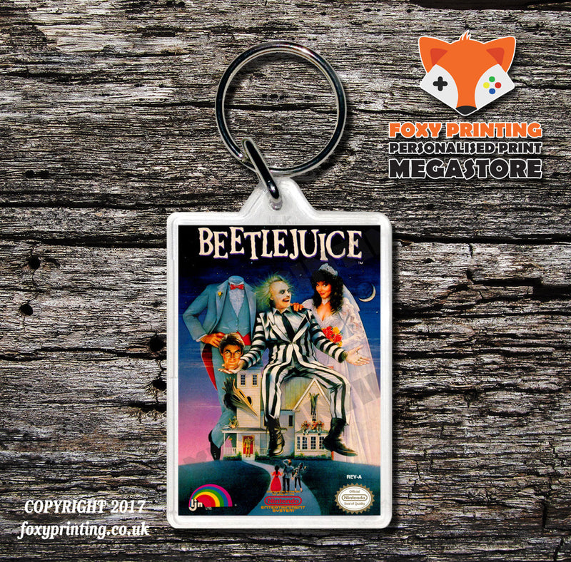 Battleship Retro NES Game Cover Art Gaming Keyring