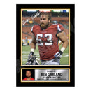 Ben Garland 1 Limited Edition Football Signed Print - American Footballer