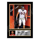 Ben Garland 2 Limited Edition Football Signed Print - American Footballer