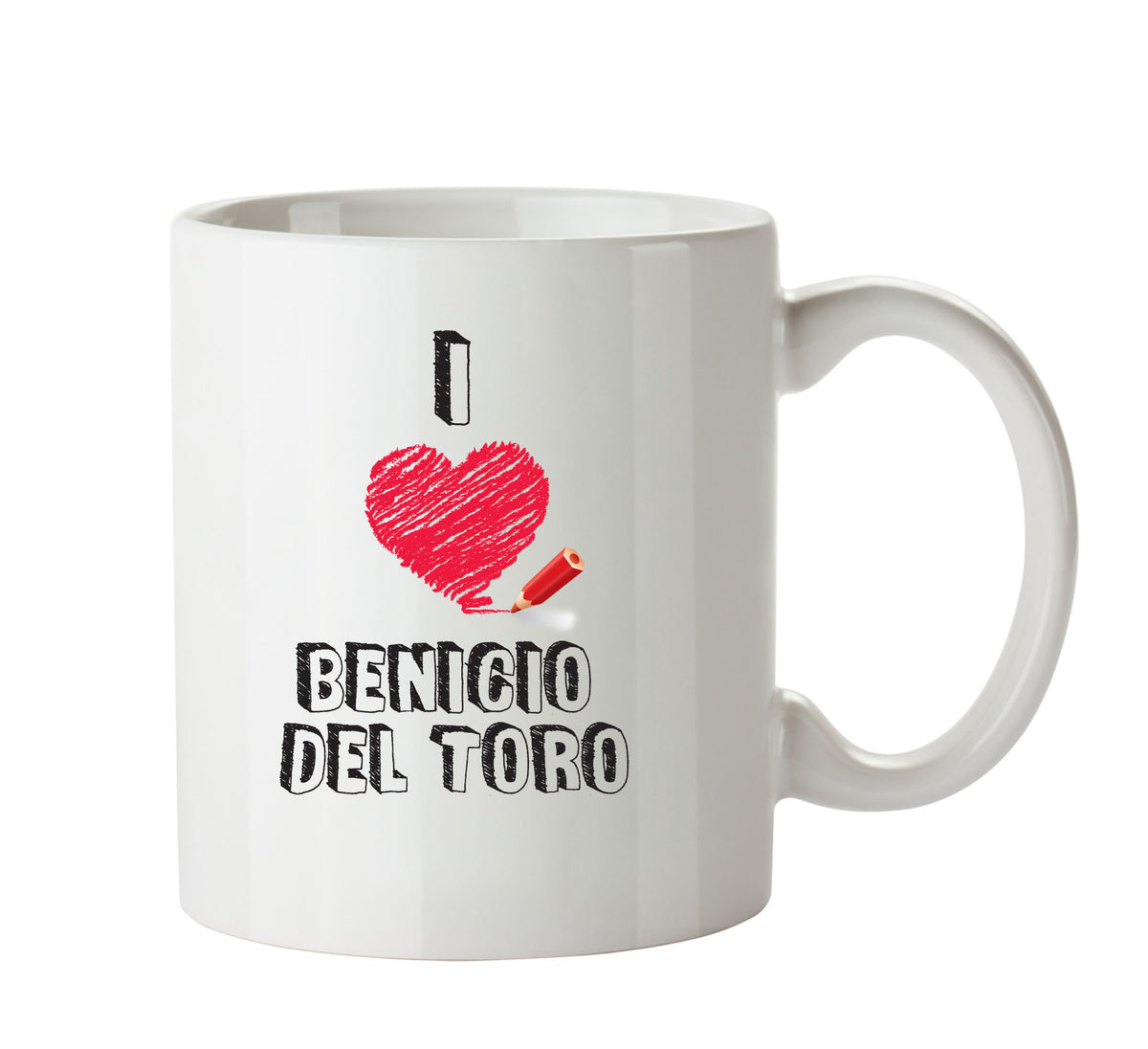 I Love Benicio Del Toro Celebrity Mug Office Mug – printed mug product image 1