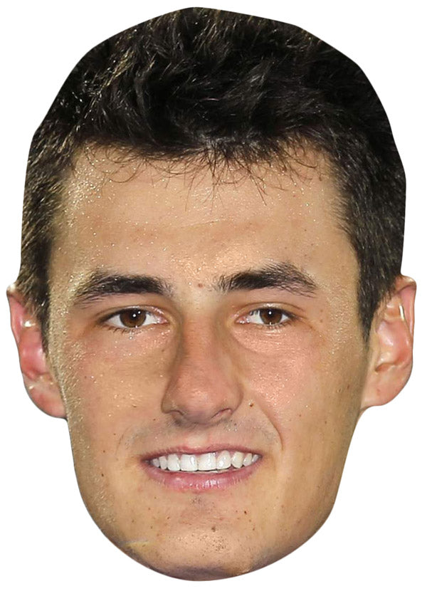 BERNARD TOMIC JB - Tennis Fancy Dress Cardboard Celebrity Party Face Mask