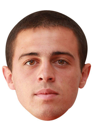 BERNARDO SILVA MASK JB - Footballer Fancy Dress Cardboard Celebrity Party Face Mask