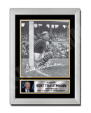 Bert TRAUTMANN 2 Limited Edition Football Player Signed Print - Football