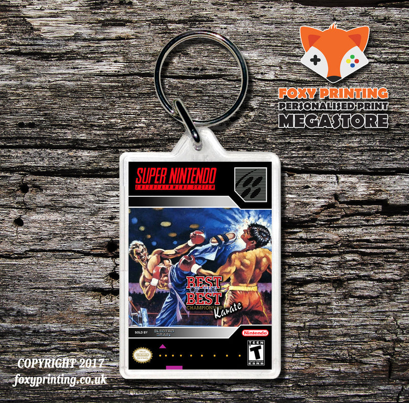 Best Of The Best Championship Karate Game Inspired Retro Gaming Keyring