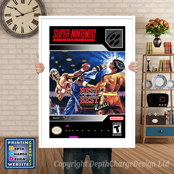 Best of the Best Championship Karate Super Nintendo Game Inspired Theme Retro