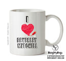 I Love Beverley Mitchell - I Love Celebrity Mug - Novelty Gift Printed Tea Coffee Ceramic Mug