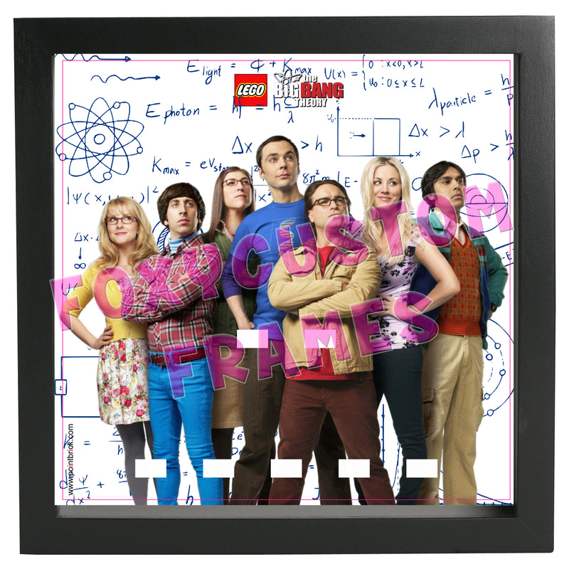 Big Bang Theory Lego Display Case - Minifigure Display Background and Frames