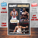 Big E KE Inspired Style Personalised Wrestling WWE Birthday Card