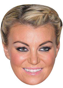 Billi Mucklow TV STAR Celebrity Face Mask Fancy Dress Cardboard Costume Mask