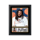 Billy Turner Limited Edition Football Signed Print - American Footballer