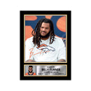 Billy Turner Limited Edition Football Signed Print - American Footballer
