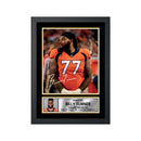 Billy Turner 2 Limited Edition Football Signed Print - American Footballer