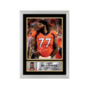 Billy Turner 2 Limited Edition Football Signed Print - American Footballer