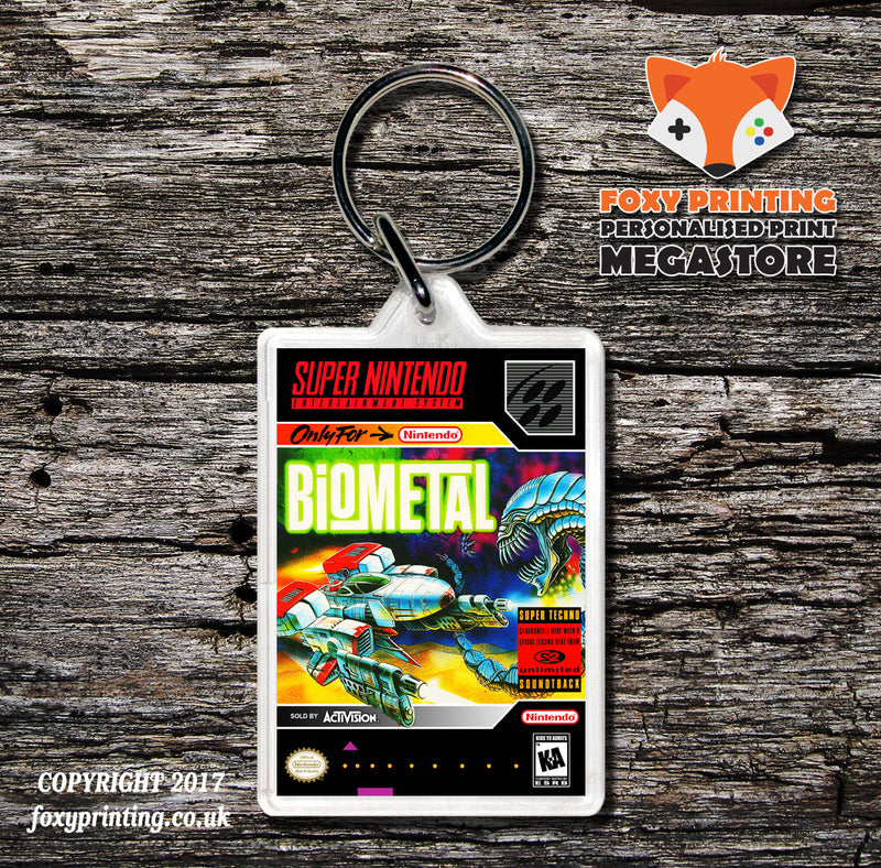 Biometal Game Inspired Retro Gaming Keyring