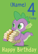 THEME INSPIRED Kids Adult Personalised Birthday Card My Little Pony Birthday Card 5