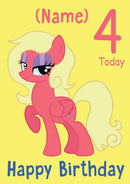 THEME INSPIRED Kids Adult Personalised Birthday Card My Little Pony Birthday Card 7