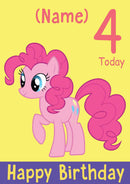 THEME INSPIRED Kids Adult Personalised Birthday Card My Little Pony Birthday Card 8