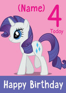 THEME INSPIRED Kids Adult Personalised Birthday Card My Little Pony Birthday Card 2