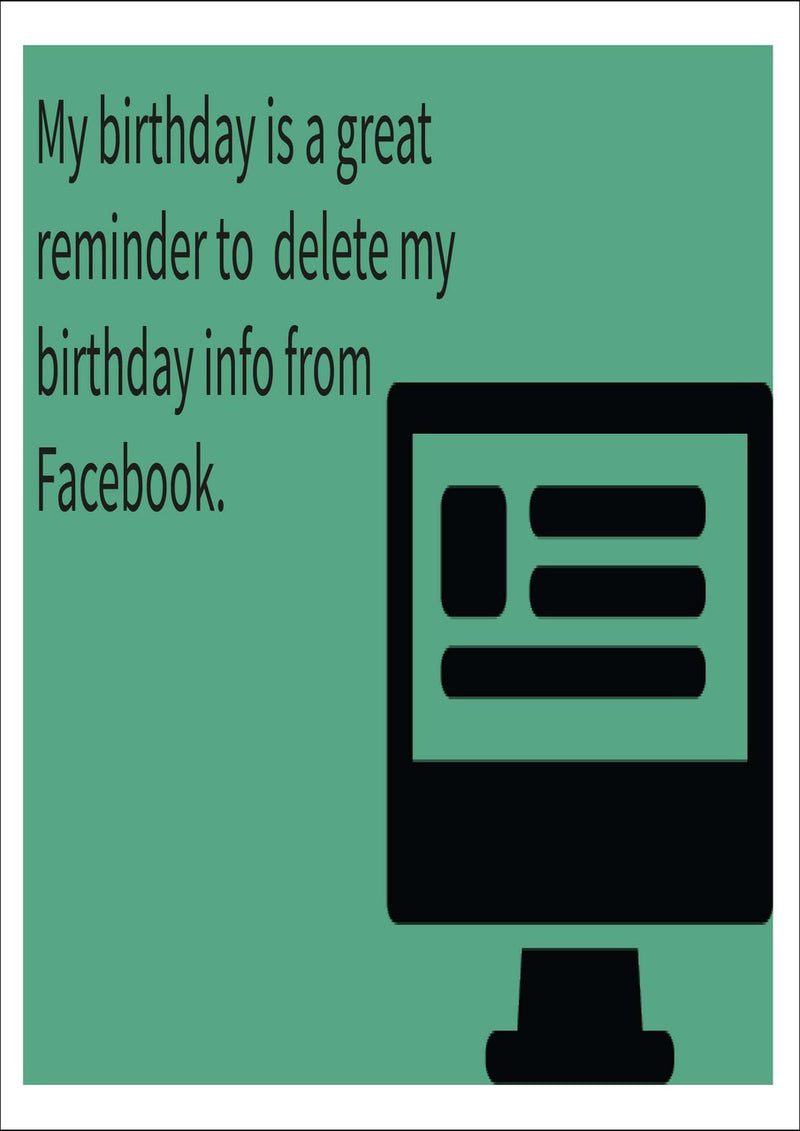 Birthday Info On Facebook INSPIRED Adult Personalised Birthday Card Birthday Card