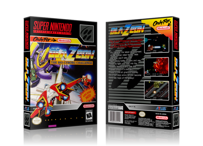 Blazeon Replacement Nintendo SNES Game Case Or Cover