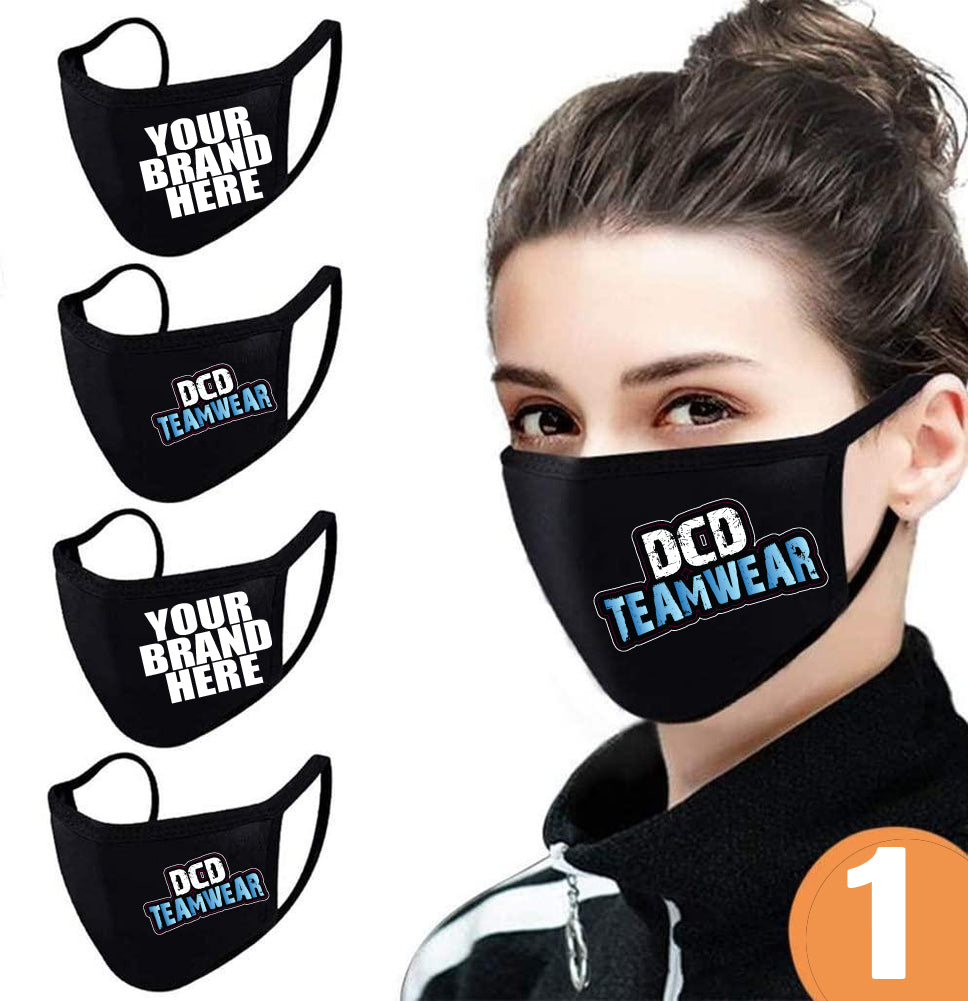 Custom Printed YOUR BUSINESS LOGO Premium Face Covering – Custom Printed Your Business Logo Premium Face Covering