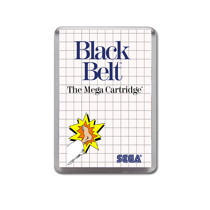 Black Belt Sega Master System Game Inspired Fridge Magnet
