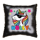 Unicorn 106 Personalised Jet Black Magic Cushion including cushion insert