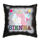 Unicorn 112 Personalised Jet Black Magic Cushion including cushion insert