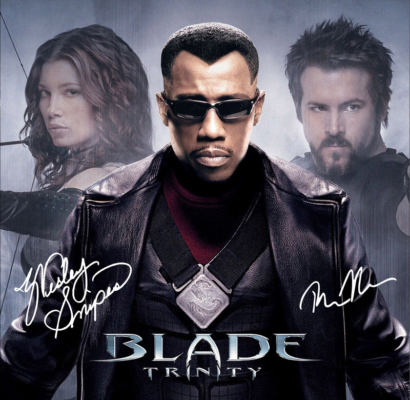 Blade Trilogy Signed Lego Display Case - Minifigure Display Background and Frames
