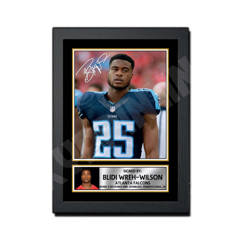 Blidi Wreh-Wilson 1 Limited Edition Football Signed Print - American Footballer
