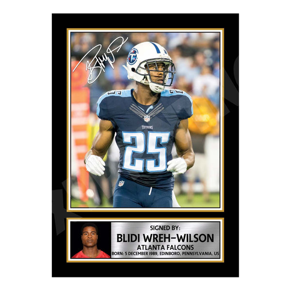 Blidi Wreh-Wilson 2 American Football Printed Signature Print