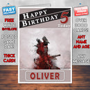 Personalised Bloodborne 1 Inspired Style Game Kids Inspired Birthday Card (SA)