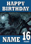 Bloodborne Design 3 THEME INSPIRED Kids Adult Personalised Birthday Card Birthday Card