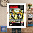 Blues Brothers Super Nintendo GAME INSPIRED THEME Retro Gaming Poster A4 A3 A2 Or A1