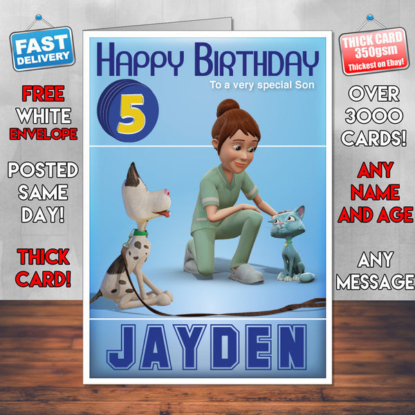 Bob The Builder 10 Style Theme Personalised Kidshows Birthday Card (SA)