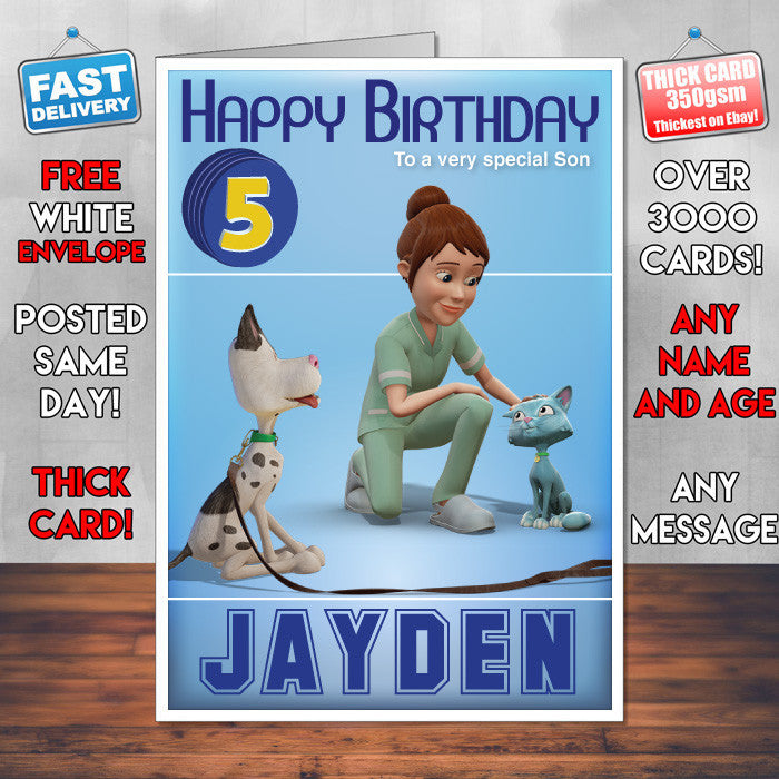 Bob The Builder 10 Style Theme Personalised Kidshows Birthday Card (SA)