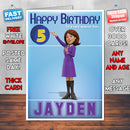 Bob The Builder 5 Style Theme Personalised Kidshows Birthday Card (SA)