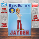 Bob The Builder 8 Style Theme Personalised Kidshows Birthday Card (SA)